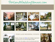 Tablet Screenshot of portlandweddingvenues.com